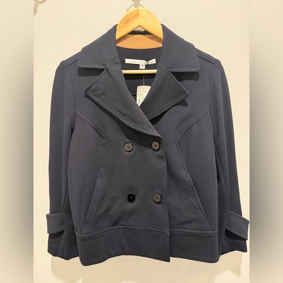 Diane Von Furstenberg Jackets & Blazers - DVF Diane Von Furstenberg Ponte Double Breasted Jacket NWT Size 10 Navy